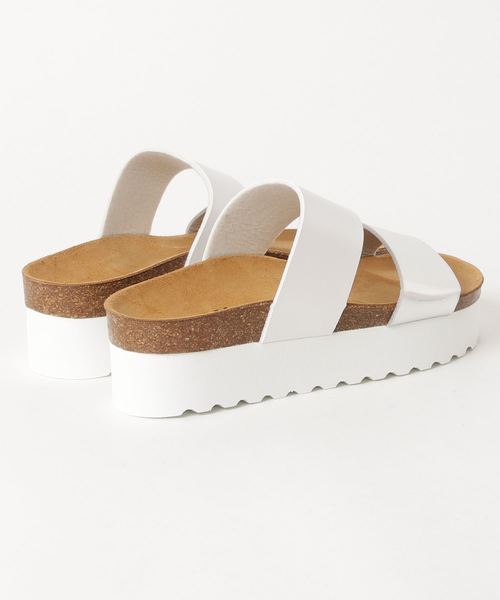 PLAKTON（プラクトン）の「PLAKTON アツゾコ2ストサンダル（サンダル・レディース・ベージュ/ブラウン/シルバー・36/37/38）」の4枚目の写真