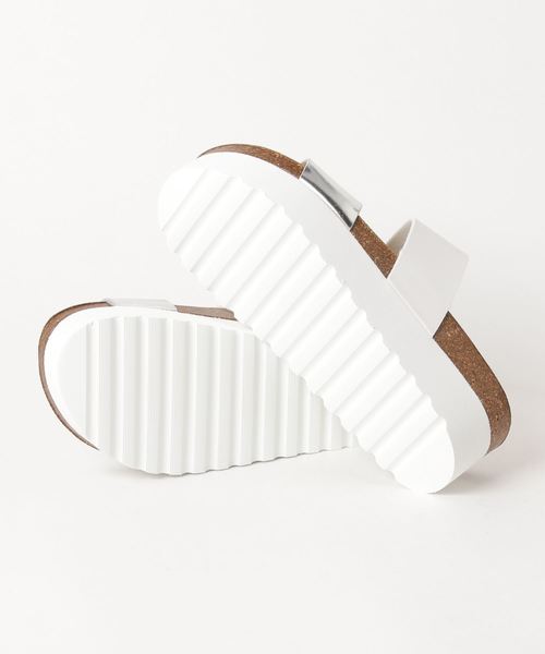 PLAKTON（プラクトン）の「PLAKTON アツゾコ2ストサンダル（サンダル・レディース・ベージュ/ブラウン/シルバー・36/37/38）」の5枚目の写真