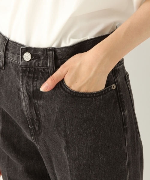 A part by（アパートバイ）の「デニムセンタープレスパンツ 798756（デニムパンツ・レディース・ブラック/ネイビー・MEDIUM/LARGE）」の7枚目の写真