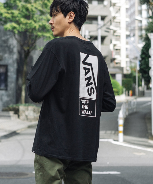 VANS(バンズ)の「別注:VANS/ヴァンズ Box Flying-V L/S T-Shirts(Tシャツ/カットソー・メンズ・ホワイト/ブラック・S/M/L)」の8枚目の写真