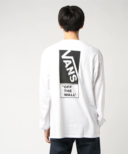 VANS(バンズ)の「別注:VANS/ヴァンズ Box Flying-V L/S T-Shirts(Tシャツ/カットソー・メンズ・ホワイト/ブラック・S/M/L)」の5枚目の写真