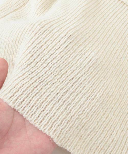 titivate（ティティベイト）の「ﾌﾛﾝﾄﾘﾎﾞﾝﾆｯﾄﾄｯﾌﾟｽ（ニット/セーター・レディース・ブラウン/グレー/アイボリー・M）」の14枚目の写真