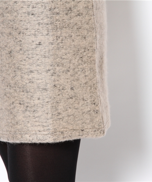 BEAMS LIGHTS Women's（ビームスライツ ウィメンズ）の「□BEAMS LIGHTS / ブークレ切替ワンピース（ワンピース・レディース・チャコールグレー/ベージュ/ブラウン系その他・36/38）」の12枚目の写真