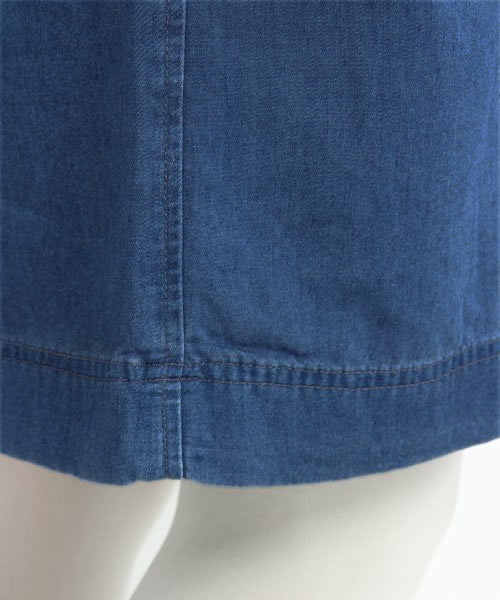 GLOBAL WORK(グローバルワーク)の「【GLOBALWORK】デニムクルーワンピース/529465(ワンピース・レディース・ネイビー/ブルー・LARGE/SMALL/MEDIUM)」の11枚目の写真