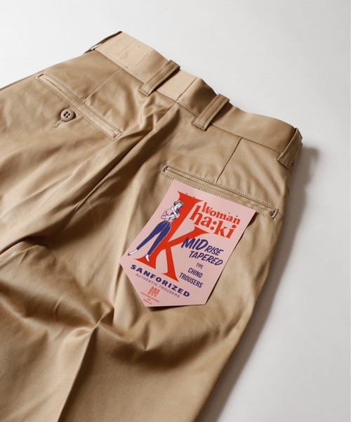 kha:ki（カーキ）の「「KHA:KI / カーキ」MIDRISE TAPERD CHINO　ミッドライズテーパードチノパンツ（チノパンツ・レディース・カーキ/ベージュ・1/2/0）」の21枚目の写真
