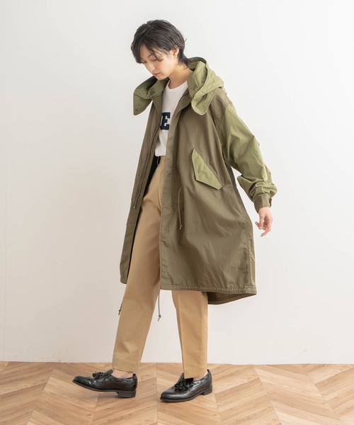 kha:ki（カーキ）の「「KHA:KI / カーキ」MIDRISE TAPERD CHINO　ミッドライズテーパードチノパンツ（チノパンツ・レディース・カーキ/ベージュ・1/2/0）」の3枚目の写真