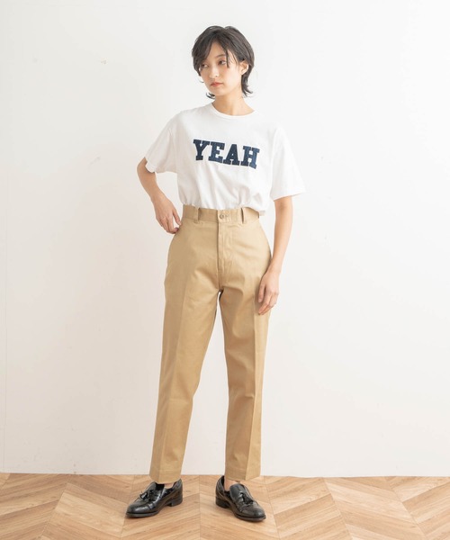 kha:ki（カーキ）の「「KHA:KI / カーキ」MIDRISE TAPERD CHINO　ミッドライズテーパードチノパンツ（チノパンツ・レディース・カーキ/ベージュ・1/2/0）」の5枚目の写真