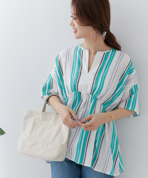 URBAN RESEARCH DOORS - 新品☆アーバンリサーチ ドアーズ  リネンウエストギャザーブラウス パープル URBAN RESEARCH DOORS リネンウエストギャザーブラウス - メルカリ