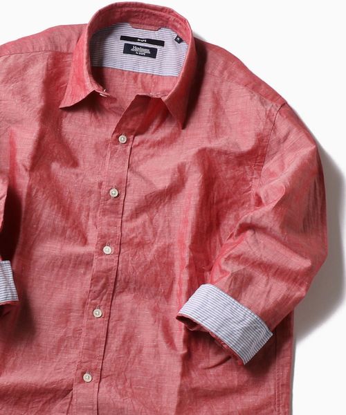 SHIPS(シップス)の「SC: Herdmans コットン/リネン 7スリーブ シャツ 19SS(シャツ/ブラウス・メンズ・グリーン/ネイビー/ダークブルー/その他/レッド/ホワイト/ブルー/コバルトブルー/オレンジ/ライトグレー・MEDIUM/LARGE/SMALL/X-LARGE)」の8枚目の写真