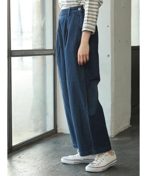 AMERICAN HOLIC（アメリカンホリック）の「ランチワイドデニム（デニムパンツ・レディース・インディゴブルー・S/M）」の5枚目の写真