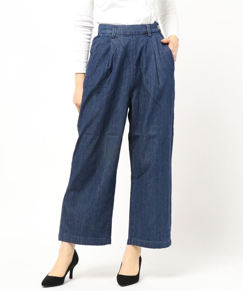 AMERICAN HOLIC（アメリカンホリック）の「ランチワイドデニム（デニムパンツ・レディース・インディゴブルー・S/M）」の2枚目の写真