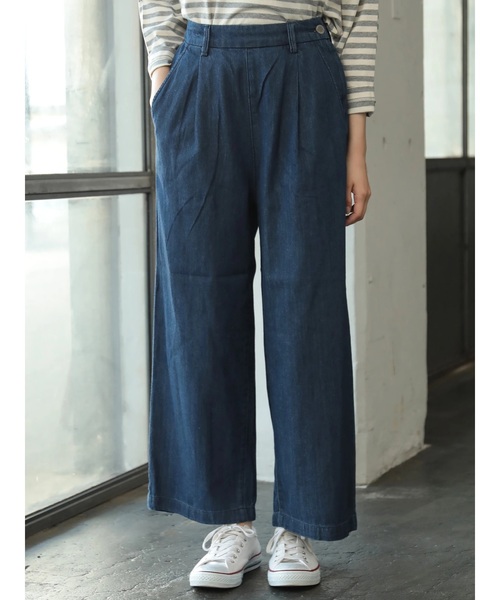 AMERICAN HOLIC（アメリカンホリック）の「ランチワイドデニム（デニムパンツ・レディース・インディゴブルー・S/M）」の3枚目の写真