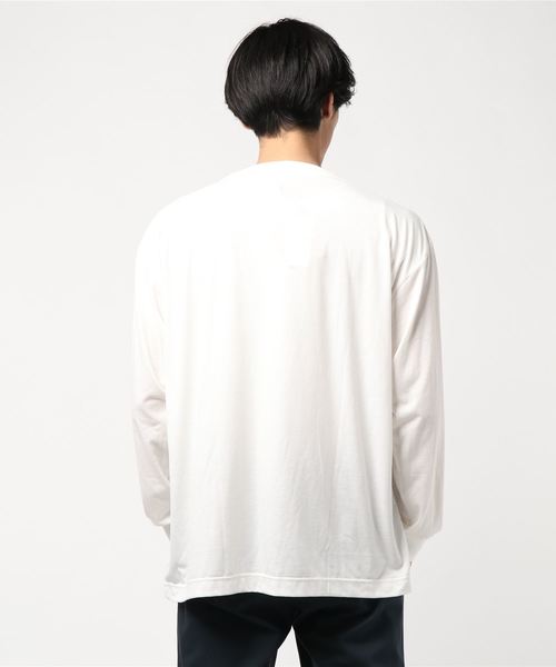 Iroquois(イロコイ)の「【Iroquois】T/Rソフト天竺L/S(Tシャツ/カットソー・メンズ・ホワイト/ブラック・2/1)」の3枚目の写真