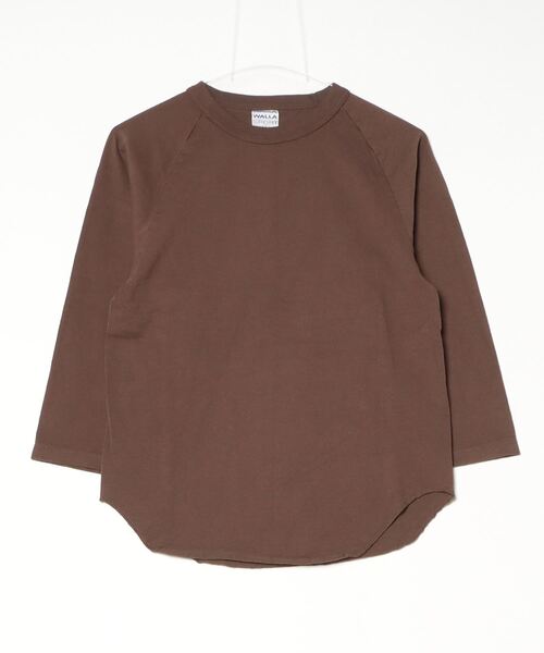 WALLA WALLA SPORT（ワラワラスポーツ）の「3/4 BASEBALL TEE SOLID / 3/4 ベースボールT ソリッド（Tシャツ/カットソー・メンズ・パープル/ブラック/ホワイト/ベージュ/モカ/チャコール/インディゴブルー/ブラック系その他/ブルー系その他/アイボリー/ネイビー/ピンク系その他/ダークカーキ/グリーン系その他/ブルー系その他2/アーミー/ブラウン系その他/ブルー系その他3/ピンク系その他2/その他/イエロー/グリーン/オレンジ/ロイヤルブルー/グリーン系その他2/ピンクベージュ/バイオレット/オレンジ系その他/モーブ系/レッド系その他2/グレイッシュベージュ/ピンク系その他3/黄土色系/ライトグレー系1/グレイッシュブルー/黄土色系1/エメラルドブルー/マジェンタ/マスタード/レンガ/グリーン系その他3/グレー/ダークブラウン/グリーン系その他4/ワイン系2/イエロー系その他3・SMALL/MEDIUM/LARGE/X-LARGE/XX-LARGE/XXX-LARGE）」の7枚目の写真