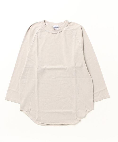 WALLA WALLA SPORT（ワラワラスポーツ）の「3/4 BASEBALL TEE SOLID / 3/4 ベースボールT ソリッド（Tシャツ/カットソー・メンズ・パープル/ブラック/ホワイト/ベージュ/モカ/チャコール/インディゴブルー/ブラック系その他/ブルー系その他/アイボリー/ネイビー/ピンク系その他/ダークカーキ/グリーン系その他/ブルー系その他2/アーミー/ブラウン系その他/ブルー系その他3/ピンク系その他2/その他/イエロー/グリーン/オレンジ/ロイヤルブルー/グリーン系その他2/ピンクベージュ/バイオレット/オレンジ系その他/モーブ系/レッド系その他2/グレイッシュベージュ/ピンク系その他3/黄土色系/ライトグレー系1/グレイッシュブルー/黄土色系1/エメラルドブルー/マジェンタ/マスタード/レンガ/グリーン系その他3/グレー/ダークブラウン/グリーン系その他4/ワイン系2/イエロー系その他3・SMALL/MEDIUM/LARGE/X-LARGE/XX-LARGE/XXX-LARGE）」の14枚目の写真
