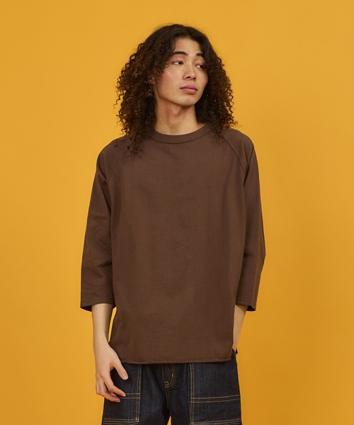 WALLA WALLA SPORT(ワラワラスポーツ)の「3/4 BASEBALL TEE SOLID / 3/4 ベースボールT ソリッド(Tシャツ/カットソー・メンズ・パープル/ブラック/ホワイト/ベージュ/モカ/チャコール/インディゴブルー/ブラック系その他/ブルー系その他/アイボリー/ネイビー/ピンク系その他/ダークカーキ/グリーン系その他/ブルー系その他2/アーミー/ブラウン系その他/ブルー系その他3/ピンク系その他2/その他/イエロー/グリーン/オレンジ/ロイヤルブルー/グリーン系その他2/ピンクベージュ/バイオレット/オレンジ系その他/モーブ系/レッド系その他2/グレイッシュベージュ/ピンク系その他3/黄土色系/ライトグレー系1/グレイッシュブルー/黄土色系1/エメラルドブルー/マジェンタ/マスタード/レンガ/グリーン系その他3/グレー/ダークブラウン/グリーン系その他4/ワイン系2/イエロー系その他3/アッシュグレー・SMALL/MEDIUM/LARGE/X-LARGE/XX-LARGE/XXX-LARGE)」の8枚目の写真