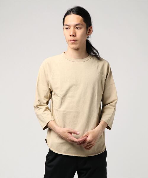 WALLA WALLA SPORT（ワラワラスポーツ）の「3/4 BASEBALL TEE SOLID / 3/4 ベースボールT ソリッド（Tシャツ/カットソー・メンズ・パープル/ブラック/ホワイト/ベージュ/モカ/チャコール/インディゴブルー/ブラック系その他/ブルー系その他/アイボリー/ネイビー/ピンク系その他/ダークカーキ/グリーン系その他/ブルー系その他2/アーミー/ブラウン系その他/ブルー系その他3/ピンク系その他2/その他/イエロー/グリーン/オレンジ/ロイヤルブルー/グリーン系その他2/ピンクベージュ/バイオレット/オレンジ系その他/モーブ系/レッド系その他2/グレイッシュベージュ/ピンク系その他3/黄土色系/ライトグレー系1/グレイッシュブルー/黄土色系1/エメラルドブルー/マジェンタ/マスタード/レンガ/グリーン系その他3/グレー/ダークブラウン/グリーン系その他4/ワイン系2/イエロー系その他3・SMALL/MEDIUM/LARGE/X-LARGE/XX-LARGE/XXX-LARGE）」の12枚目の写真