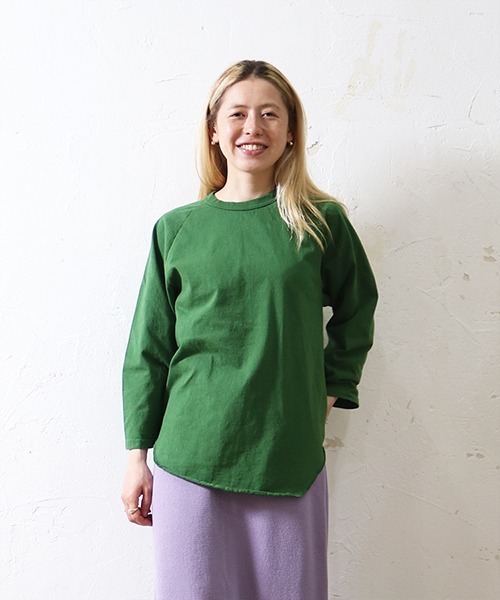 WALLA WALLA SPORT（ワラワラスポーツ）の「3/4 BASEBALL TEE SOLID / 3/4 ベースボールT ソリッド（Tシャツ/カットソー・メンズ・パープル/ブラック/ホワイト/ベージュ/モカ/チャコール/インディゴブルー/ブラック系その他/ブルー系その他/アイボリー/ネイビー/ピンク系その他/ダークカーキ/グリーン系その他/ブルー系その他2/アーミー/ブラウン系その他/ブルー系その他3/ピンク系その他2/その他/イエロー/グリーン/オレンジ/ロイヤルブルー/グリーン系その他2/ピンクベージュ/バイオレット/オレンジ系その他/モーブ系/レッド系その他2/グレイッシュベージュ/ピンク系その他3/黄土色系/ライトグレー系1/グレイッシュブルー/黄土色系1/エメラルドブルー/マジェンタ/マスタード/レンガ/グリーン系その他3/グレー/ダークブラウン/グリーン系その他4/ワイン系2/イエロー系その他3・SMALL/MEDIUM/LARGE/X-LARGE/XX-LARGE/XXX-LARGE）」の17枚目の写真