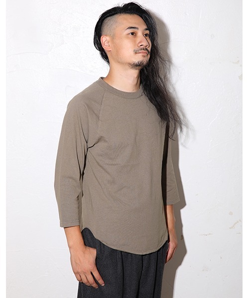 WALLA WALLA SPORT（ワラワラスポーツ）の「3/4 BASEBALL TEE SOLID / 3/4 ベースボールT ソリッド（Tシャツ/カットソー・メンズ・パープル/ブラック/ホワイト/ベージュ/モカ/チャコール/インディゴブルー/ブラック系その他/ブルー系その他/アイボリー/ネイビー/ピンク系その他/ダークカーキ/グリーン系その他/ブルー系その他2/アーミー/ブラウン系その他/ブルー系その他3/ピンク系その他2/その他/イエロー/グリーン/オレンジ/ロイヤルブルー/グリーン系その他2/ピンクベージュ/バイオレット/オレンジ系その他/モーブ系/レッド系その他2/グレイッシュベージュ/ピンク系その他3/黄土色系/ライトグレー系1/グレイッシュブルー/黄土色系1/エメラルドブルー/マジェンタ/マスタード/レンガ/グリーン系その他3/グレー/ダークブラウン/グリーン系その他4/ワイン系2/イエロー系その他3・SMALL/MEDIUM/LARGE/X-LARGE/XX-LARGE/XXX-LARGE）」の18枚目の写真