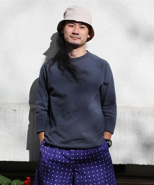 WALLA WALLA SPORT（ワラワラスポーツ）の「3/4 BASEBALL TEE SOLID / 3/4 ベースボールT ソリッド（Tシャツ/カットソー・メンズ・パープル/ブラック/ホワイト/ベージュ/モカ/チャコール/インディゴブルー/ブラック系その他/ブルー系その他/アイボリー/ネイビー/ピンク系その他/ダークカーキ/グリーン系その他/ブルー系その他2/アーミー/ブラウン系その他/ブルー系その他3/ピンク系その他2/その他/イエロー/グリーン/オレンジ/ロイヤルブルー/グリーン系その他2/ピンクベージュ/バイオレット/オレンジ系その他/モーブ系/レッド系その他2/グレイッシュベージュ/ピンク系その他3/黄土色系/ライトグレー系1/グレイッシュブルー/黄土色系1/エメラルドブルー/マジェンタ/マスタード/レンガ/グリーン系その他3/グレー/ダークブラウン/グリーン系その他4/ワイン系2/イエロー系その他3・SMALL/MEDIUM/LARGE/X-LARGE/XX-LARGE/XXX-LARGE）」の5枚目の写真