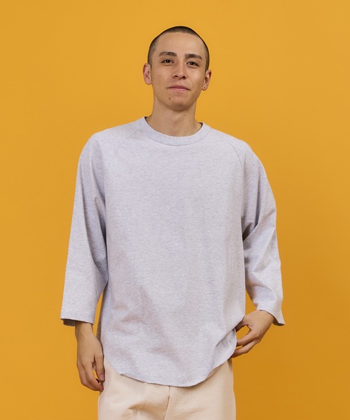 WALLA WALLA SPORT(ワラワラスポーツ)の「3/4 BASEBALL TEE SOLID / 3/4 ベースボールT ソリッド(Tシャツ/カットソー・メンズ・パープル/ブラック/ホワイト/ベージュ/モカ/チャコール/インディゴブルー/ブラック系その他/ブルー系その他/アイボリー/ネイビー/ピンク系その他/ダークカーキ/グリーン系その他/ブルー系その他2/アーミー/ブラウン系その他/ブルー系その他3/ピンク系その他2/その他/イエロー/グリーン/オレンジ/ロイヤルブルー/グリーン系その他2/ピンクベージュ/バイオレット/オレンジ系その他/モーブ系/レッド系その他2/グレイッシュベージュ/ピンク系その他3/黄土色系/ライトグレー系1/グレイッシュブルー/黄土色系1/エメラルドブルー/マジェンタ/マスタード/レンガ/グリーン系その他3/グレー/ダークブラウン/グリーン系その他4/ワイン系2/イエロー系その他3/アッシュグレー・SMALL/MEDIUM/LARGE/X-LARGE/XX-LARGE/XXX-LARGE)」の4枚目の写真