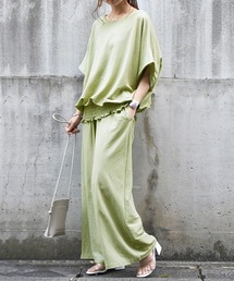 and it_ | ひんやりタッチワイドプルオーバー×パンツセットアップ(2点set)(セットアップ)