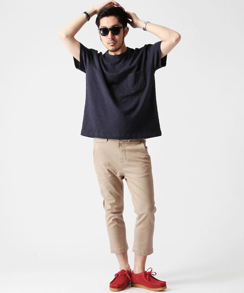 BEAMS(ビームス)の「○BEAMS / BIGシルエット ポケットTEE(Tシャツ/カットソー・メンズ・ホワイト/ネイビー・MEDIUM/LARGE)」の11枚目の写真