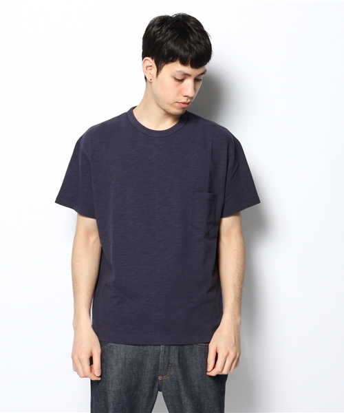 BEAMS(ビームス)の「○BEAMS / BIGシルエット ポケットTEE(Tシャツ/カットソー・メンズ・ホワイト/ネイビー・MEDIUM/LARGE)」の3枚目の写真