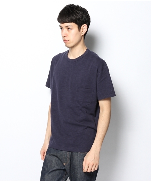 BEAMS(ビームス)の「○BEAMS / BIGシルエット ポケットTEE(Tシャツ/カットソー・メンズ・ホワイト/ネイビー・MEDIUM/LARGE)」の4枚目の写真