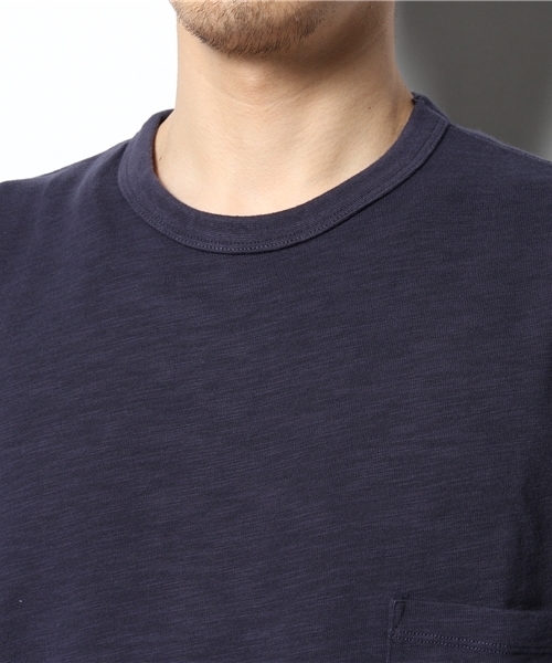 BEAMS(ビームス)の「○BEAMS / BIGシルエット ポケットTEE(Tシャツ/カットソー・メンズ・ホワイト/ネイビー・MEDIUM/LARGE)」の6枚目の写真