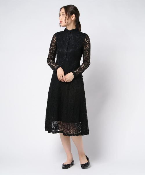 Libby&Rose(リビーアンドローズ)の「レーススタンドワンピース(ワンピース・レディース・ブラック/パープル/ボルドー/グリーン系その他/ブルー系その他・MEDIUM/LARGE)」の16枚目の写真