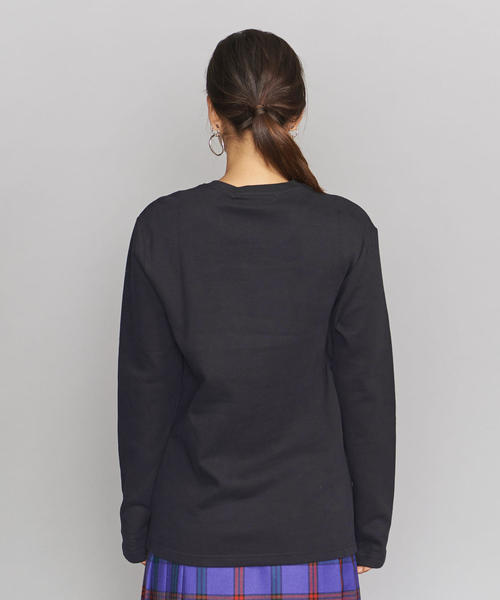 BEAUTY&YOUTH UNITED ARROWS(ビューティーアンドユースユナイテッドアローズ)の「<Calvin Klein Jeans>モノグラムロングスリーブTシャツΨ(Tシャツ/カットソー・レディース・ブラック・SMALL)」の4枚目の写真