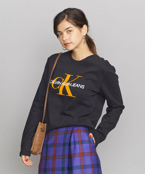 BEAUTY&YOUTH UNITED ARROWS(ビューティーアンドユースユナイテッドアローズ)の「<Calvin Klein Jeans>モノグラムロングスリーブTシャツΨ(Tシャツ/カットソー・レディース・ブラック・SMALL)」の10枚目の写真