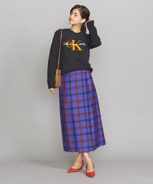 BEAUTY&YOUTH UNITED ARROWS(ビューティーアンドユースユナイテッドアローズ)の「<Calvin Klein Jeans>モノグラムロングスリーブTシャツΨ(Tシャツ/カットソー・レディース・ブラック・SMALL)」の12枚目の写真