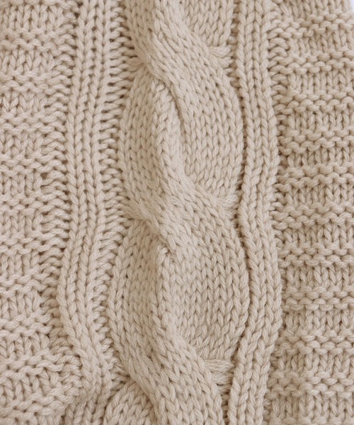 【セール】ガーター編み ケーブルニット カーディガン(カーディガン/ボレロ)|OSYAREVO(オシャレボ) 【セール】ガーター編み ケーブルニット カーディガン(カーディガン/ボレロ)|OSYAREVO(オシャレボ)