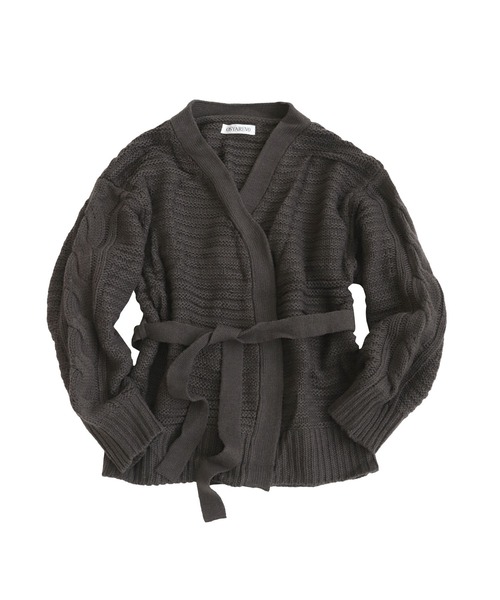 【セール】ガーター編み ケーブルニット カーディガン(カーディガン/ボレロ)|OSYAREVO(オシャレボ) 【セール】ガーター編み ケーブルニット カーディガン(カーディガン/ボレロ)|OSYAREVO(オシャレボ)