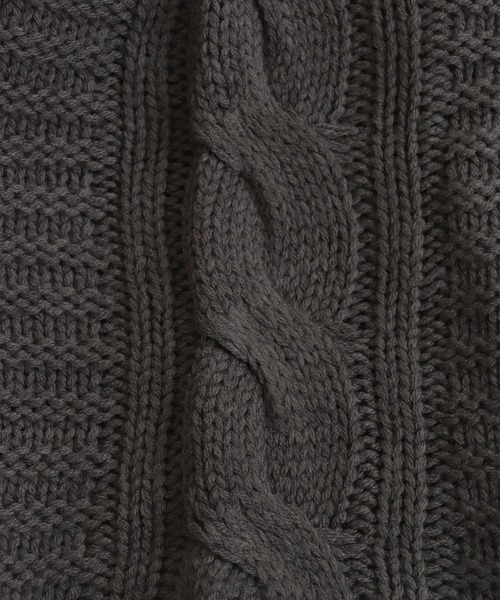 【セール】ガーター編み ケーブルニット カーディガン(カーディガン/ボレロ)|OSYAREVO(オシャレボ) 【セール】ガーター編み ケーブルニット カーディガン(カーディガン/ボレロ)|OSYAREVO(オシャレボ)