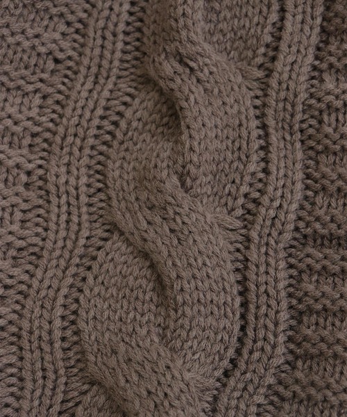 【セール】ガーター編み ケーブルニット カーディガン(カーディガン/ボレロ)|OSYAREVO(オシャレボ) 【セール】ガーター編み ケーブルニット カーディガン(カーディガン/ボレロ)|OSYAREVO(オシャレボ)