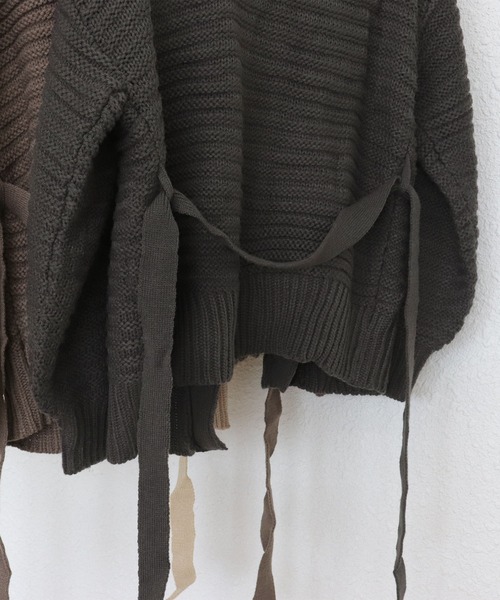 【セール】ガーター編み ケーブルニット カーディガン(カーディガン/ボレロ)|OSYAREVO(オシャレボ) 【セール】ガーター編み ケーブルニット カーディガン(カーディガン/ボレロ)|OSYAREVO(オシャレボ)