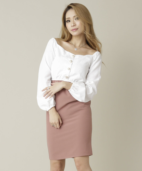 ボリュームスリーブワンピース ワンピース Delyle ワンピース セール Noir デイライルノアール のファッション ワンピース Delyle