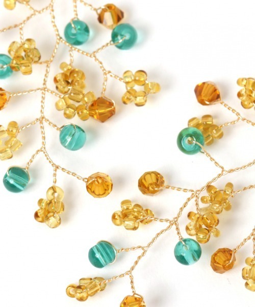 GLOBAL WORK（グローバルワーク）の「フサフサイヤリング/861285（イヤリング・レディース・ホワイト/ブラウン/ライトイエロー・FREE）」の9枚目の写真