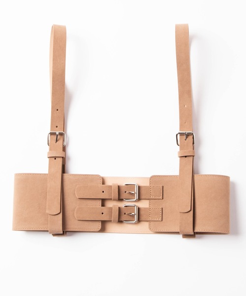 WEGO（ウィゴー）の「WEGO/ワイドハーネスベルト（ベルト・レディース・ブラック/ベージュ・FREE）」の8枚目の写真