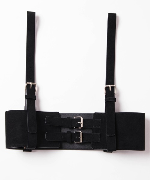 WEGO（ウィゴー）の「WEGO/ワイドハーネスベルト（ベルト・レディース・ブラック/ベージュ・FREE）」の10枚目の写真