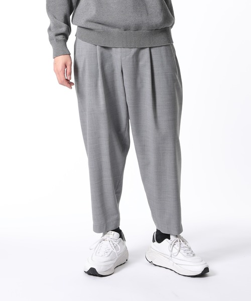 ADAM ET ROPE'（アダムエロペ）の「【SOLOTEX】ワイドクロップドパンツ（その他パンツ・メンズ・ブラック/グレー/ネイビー/ベージュ・L/M/S）」の3枚目の写真