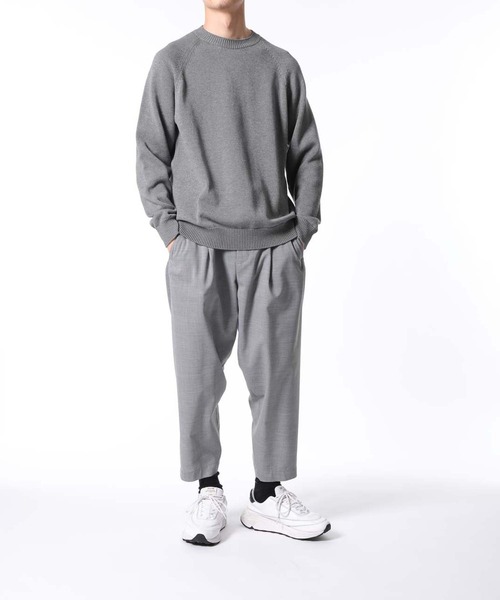 ADAM ET ROPE'（アダムエロペ）の「【SOLOTEX】ワイドクロップドパンツ（その他パンツ・メンズ・ブラック/グレー/ネイビー/ベージュ・L/M/S）」の7枚目の写真