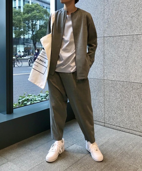 ADAM ET ROPE'（アダムエロペ）の「【SOLOTEX】ワイドクロップドパンツ（その他パンツ・メンズ・ブラック/グレー/ネイビー/ベージュ・L/M/S）」の16枚目の写真