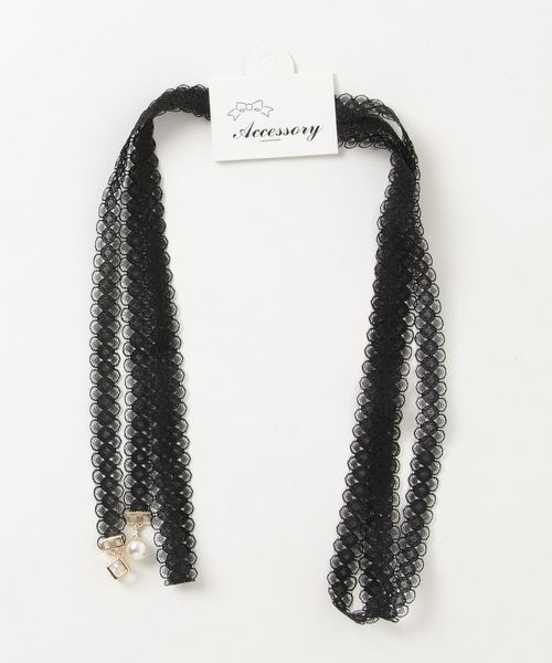 セール Shirmie ブラックレースチョーカーネックレス ブレスリボン チョーカー Shermie シェルミー のファッション通販 Zozotown