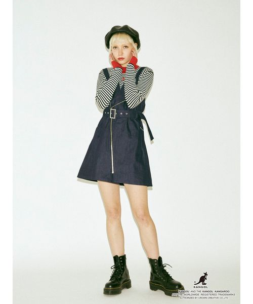 KANGOL(カンゴール)の「KANGOLトリムニット(ニット/セーター・レディース・ブルー/レッド/ブラック/ベージュ・MEDIUM)」の14枚目の写真