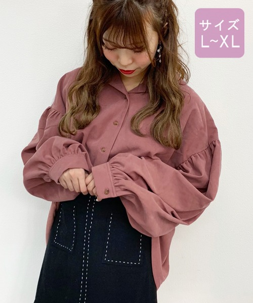 Apres Jour アプレジュール の 大きいサイズ ピーチ袖ボリューム Zozotown限定アイテム シャツ ブラウス Wear