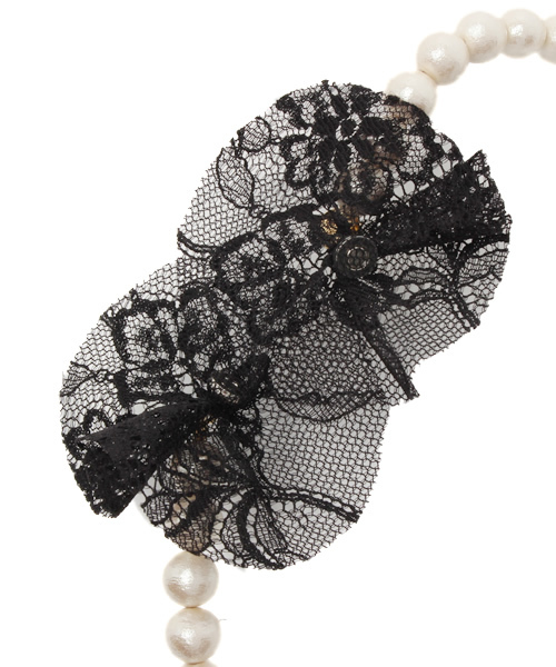 BEAMS BOY(ビームスボーイ)の「ΠBEAMS BOY / コットンパール マグネット ネックレス(ネックレス・レディース・ホワイト・ONE SIZE)」の5枚目の写真